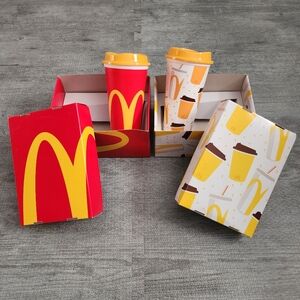 McDonald's Yellow Takeout Box and Cup